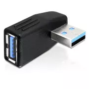 Adapter DeLock USB 3.0 męski na USB 3.0 żeński pod kątem 270° w poziomie