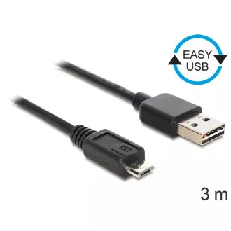 Kabel Delock EASY-USB 2.0-A męski i USB 2.0 micro-B męski 3 m Kabel Delock EASY-USB 2.0-A męski i USB 2.0 micro-B męski 3 m
