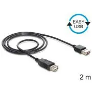 Kabel Delock EASY-USB 2.0-A męski > USB 2.0-A żeński, przedłużenie 2 m