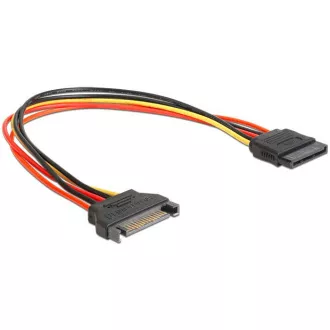 Kabel zasilający Delock SATA 15 Pin męski > SATA 15 Pin żeński przedłużenie 30 cm Kabel zasilający Delock SATA 15 Pin męski > SATA 15 Pin żeński przedłużenie 30 cm