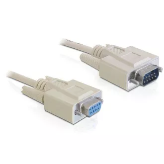 Delock Kabel szeregowy RS-232 Sub-D9 męski/żeński 2 m Delock Kabel szeregowy RS-232 Sub-D9 męski/żeński 2 m