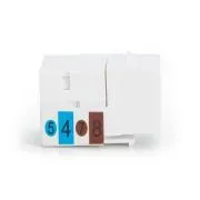 DIGITUS Keystone Jack CAT 5e, nieekranowany RJ45 do LSA, biały