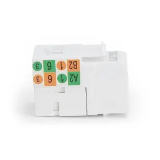 DIGITUS Keystone Jack CAT 5e, nieekranowany RJ45 do LSA, biały DIGITUS Keystone Jack CAT 5e, nieekranowany RJ45 do LSA, biały