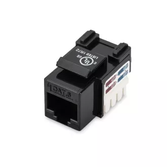 Gniazdo Keystone Digitus CAT 6, nieekranowane RJ45 do LSA, czarne