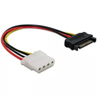 Adapter zasilania Delock SATA 15-pin męski na Molex 4-pin żeński, 12 cm