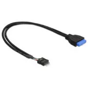 Adapter DeLock USB 3.0 19-stykowy żeński na USB 2.0 8-stykowy męski