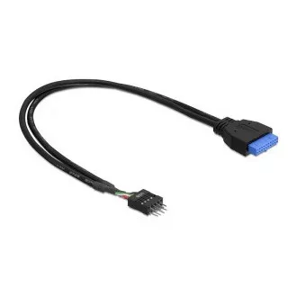 Adapter DeLock USB 3.0 19-stykowy żeński na USB 2.0 8-stykowy męski