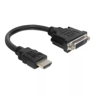 Adapter Delock HDMI męski > DVI 24 1 żeński, 20 cm Adapter Delock HDMI męski > DVI 24 1 żeński, 20 cm