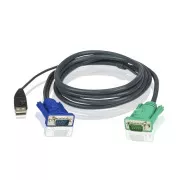 Zintegrowany kabel ATEN 2L-5202U do KVM USB 1,8 M
