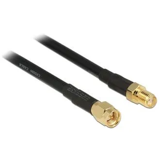 Kabel antenowy Delock z wtykiem SMA > gniazdem SMA CFD200, 15 m, o niskiej stratności