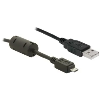 Kabel Delock USB 2.0 A męski i micro-USB B męski, ferrytowy, 2 m