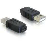 Przejściówka Delock z gniazda micro USB A B na wtyk USB A