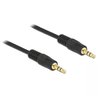 Delock Kabel stereo jack 3,5 mm 3-pinowy męski 3 m czarny Delock Kabel stereo jack 3,5 mm 3-pinowy męski 3 m czarny