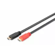 Kabel połączeniowy Digitus z aktywnym wzmocnieniem HDMI High Speed Ethernet Ultra HD 24p, 15 m