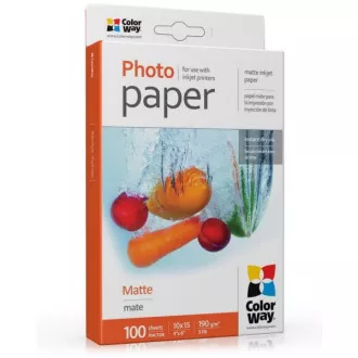 Papier fotograficzny COLORWAY/matowy 190g/m2, 10x15/ 100 sztuk Papier fotograficzny COLORWAY/matowy 190g/m2, 10x15/ 100 sztuk