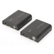 Przedłużacz KVM DIGITUS HDMI, 120 m, Full HD, 1080p przez kabel sieciowy (Cat 5, 5E, 6),