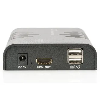 Przedłużacz KVM DIGITUS HDMI, 120 m, Full HD, 1080p przez kabel sieciowy (Cat 5, 5E, 6),