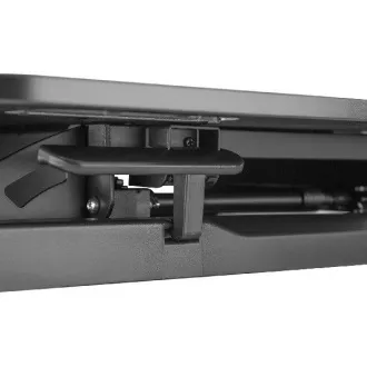 DIGITUS Stojak do regulacji wysokości powierzchni roboczej do pracy siedzącej/stojącej 95x61x11-46cm; Dolna tacka na klawiaturę i myszkę