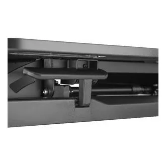 DIGITUS Stojak do regulacji wysokości powierzchni roboczej do pracy siedzącej/stojącej 95x61x11-46cm; Dolna tacka na klawiaturę i myszkę