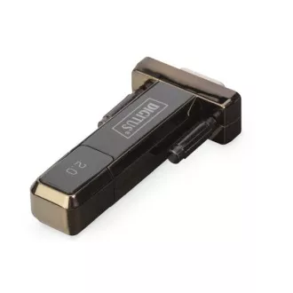Konwerter DIGITUS USB 2.0 na port szeregowy, DSUB 9M wraz z kablem. Kabel USB A 80cm Konwerter DIGITUS USB 2.0 na port szeregowy, DSUB 9M wraz z kablem. Kabel USB A 80cm