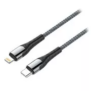Colorway Kabel do transmisji danych USB-C/ Apple Lightning/ 3A/ Szybkie ładowanie/ 1m/ Szary
