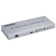 PremiumCord HDMI 1 wejście - 4 wyjścia, kontroler ściany wideo