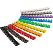 goobay Klipsy do oznaczania kabli do średnicy 2,5-4mm, 10x10szt, numery