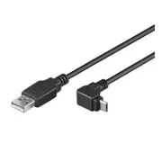 PremiumCord Kabel micro USB 2.0, A-B, złącze 90°, 1,8 m