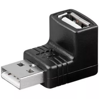 Reduktor USB PremiumCord A-A, męski/żeński 90°