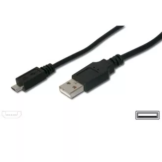 Kabel PremiumCord Micro USB 2.0, A-B 0,75 m przeznaczony do szybkiego ładowania Kabel PremiumCord Micro USB 2.0, A-B 0,75 m przeznaczony do szybkiego ładowania