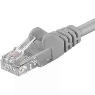 PremiumCord Kabel krosowy UTP RJ45-RJ45 CAT6 0,25m szary