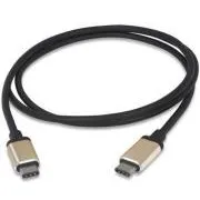 PremiumCord Kabel USB 3.1, wtyk typu C (męski) – wtyk typu C (męski), 1 m, aluminiowe wtyki
