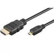 Kabel PremiumCord 4K HDMI A - HDMI micro D, 3 m