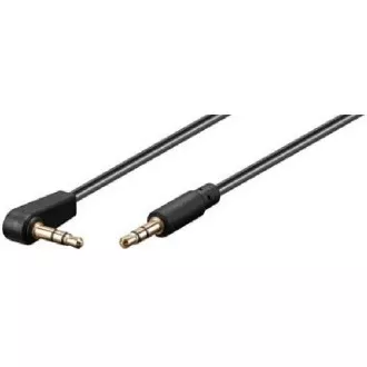 PremiumCord Kabel Jack 3,5 mm - złącze 3,5 mm 90° M/M 1,5 m