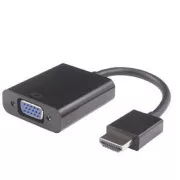 Konwerter PremiumCord HDMI na VGA z gniazdem stereo 3,5 mm - czarny