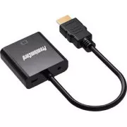 Konwerter PremiumCord HDMI na VGA z gniazdem stereo 3,5 mm - czarny