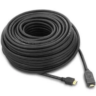 PremiumCord HDMI High Speed with Ether. kabel ze wzmacniaczem, 10 m, 3-krotne ekranowanie, M/M, pozłacane złącza, czarny