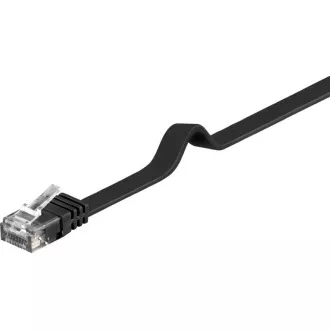 PremiumCord Płaski kabel krosowy UTP RJ45-RJ45 CAT6 1,5m czarny PremiumCord Płaski kabel krosowy UTP RJ45-RJ45 CAT6 1,5m czarny