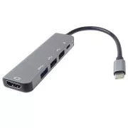 Adapter PremiumCord USB-C do HDMI   USB3.0   2x USB2.0   PD (zasilanie)