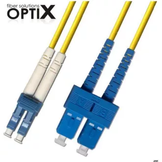 OPTIX LC/UPC-SC/UPC Optyczny kabel krosowy 09/125 1m G657A OPTIX LC/UPC-SC/UPC Optyczny kabel krosowy 09/125 1m G657A