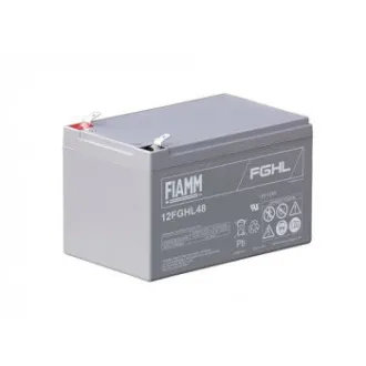 Akumulator kwasowo-ołowiowy Fukawa Fiamm 12FGHL48; 12V; 12Ah; faston F2-6,3mm; żywotność 10 lat
