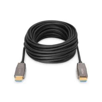 Hybrydowy kabel optyczny Digitus HDMI AOC, typ A M/M, 10 m, UHD 8K@60Hz, CE, złoty, czarny Hybrydowy kabel optyczny Digitus HDMI AOC, typ A M/M, 10 m, UHD 8K@60Hz, CE, złoty, czarny