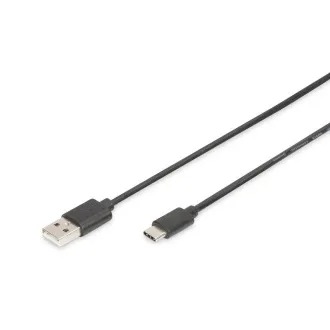 Kabel połączeniowy Digitus USB C do A 1,0 m, 3 A, 480 MB, wersja 2.0