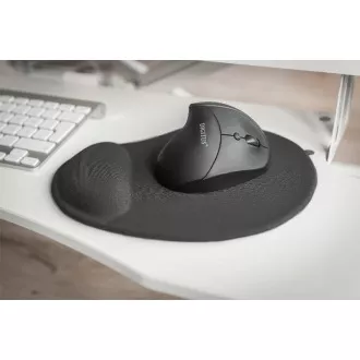 DIGITUS Ergonomiczna podkładka pod mysz z podpórką pod nadgarstki, czarna DIGITUS Ergonomiczna podkładka pod mysz z podpórką pod nadgarstki, czarna