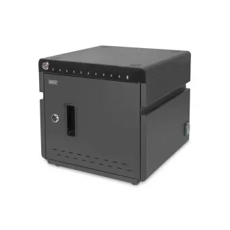 Przenośna ładowarka biurkowa DIGITUS do tabletów do 14 cali, 10 urządzeń. UV-C, USB-C (do 20 W na urządzenie)