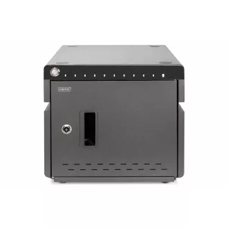 Przenośna ładowarka biurkowa DIGITUS do tabletów do 14 cali, 10 urządzeń. UV-C, USB-C (do 20 W na urządzenie)