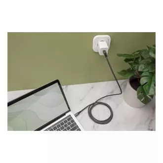 DIGITUS Kabel połączeniowy USB 4, TypeC do TypeC, AL-Obudowa PP Oplot 4K@60Hz, PD3.0, 20Gbits/s, 3m, bl.