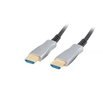 Aktywny kabel optyczny LANBERG High Speed z Ethernet 2.0, 4K@60Hz, M/M, długość 20 m, czarny, pozłacane złącza Aktywny kabel optyczny LANBERG High Speed z Ethernet 2.0, 4K@60Hz, M/M, długość 20 m, czarny, pozłacane złącza