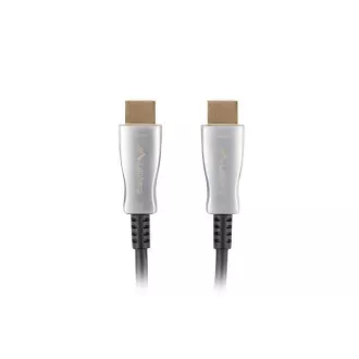Aktywny kabel optyczny LANBERG High Speed z Ethernet 2.0, 4K@60Hz, M/M, długość 20 m, czarny, pozłacane złącza Aktywny kabel optyczny LANBERG High Speed z Ethernet 2.0, 4K@60Hz, M/M, długość 20 m, czarny, pozłacane złącza