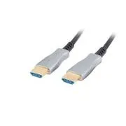 Aktywny kabel optyczny LANBERG High Speed z Ethernet 2.0, 4K@60Hz, M/M, długość 30 m, czarny, pozłacane złącza